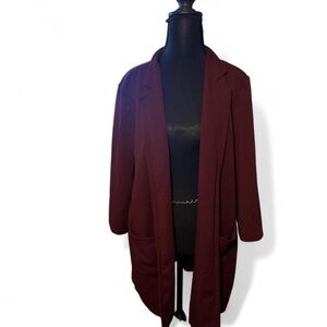 Women's Burgundy Blazer